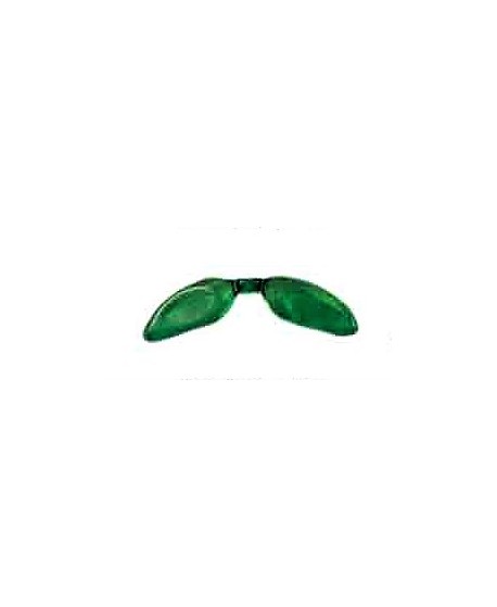 Entre-pieza alas resina verde transparente 36mm paso 2,5mm