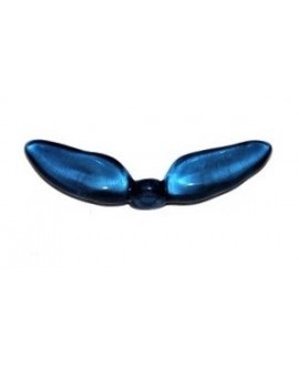 Entre-pieza alas resina azul transparente 47mm paso 2,5mm