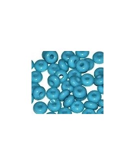 Donut resina azul cielo, 4x8mm paso 2,5mm, precio por 30 unidades