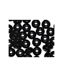 Donut resina negro, 4x8mm paso 2,5mm, precio por 30 unidades