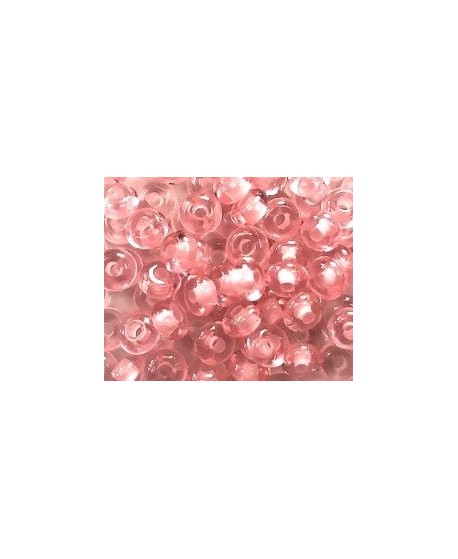 Donut resina rosa, 4x8mm paso 2,5mm, precio por 30 unides