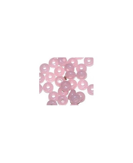 Donut resina rosa mate, 4x8mm paso 2,5mm, precio por 30 unidades