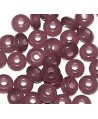 Donut resina antique pink, 4x8mm paso 2,5mm, precio por 30 unidades