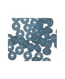 Donut resina azul maya, 4x8mm paso 2,5mm, precio por 30 unidades