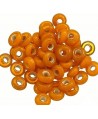 Rondel cristal indio naranja 7x4mm paso 2mm, precio por 50 unidades