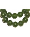Cuentas jade verde 12mm paso 1mm, precio por ristra 60 cm