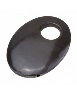 Colgante oval de cuerno negro 55x40mm paso 13mm
