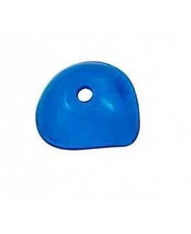 Resina campana irregular para complementar  24x9mm, azul