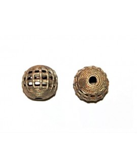 Cuenta bronce, 17mm, paso 3mm