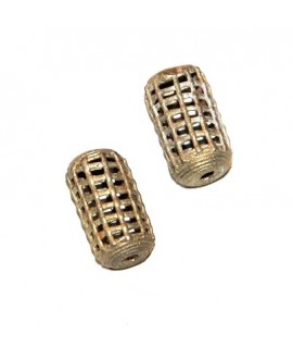 Cuenta bronce, 27x14mm, paso 3mm