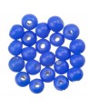 Cuenta cristal indio redondas azul oscuro 6 mm, precio por 20 unidades