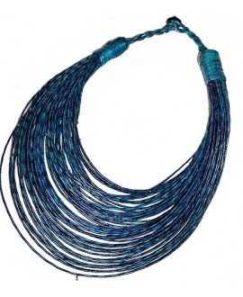 Collar de cuero azul (Ghana)