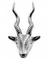 Colgante cabra montesa 40mm  de alto por  21mm de ancho, zamak baño de plata