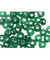 Rondel cristal indio verde agua 7x4mm paso 2mm, precio por 50 unidades