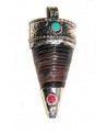 Colgante amuleto tibetano, Nepal caracol de mar 50mm