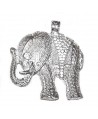 Colgante elefante 58x53mm, paso 2mm, bronce blanco