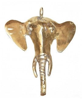 Colgante elefante 120x95mm, paso 6mm, bronce