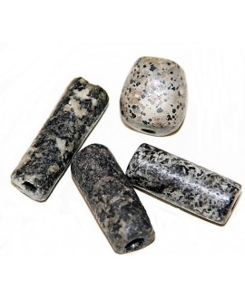 Cuentas  granito antiguo paso 3mm, Djenne, Mali, 4 unidades