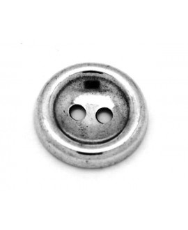 Botón 34mm, paso 4mm, zamak baño de plata