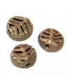 Cuenta bronce 13x13mm paso 3mm