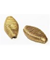 Cuenta bronce 29x16mm paso 3mm