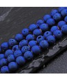 Cuentas ágata natural drusy Geode  Azul  Titanio, 8mm paso 1mm precio por ristra 40 cm
