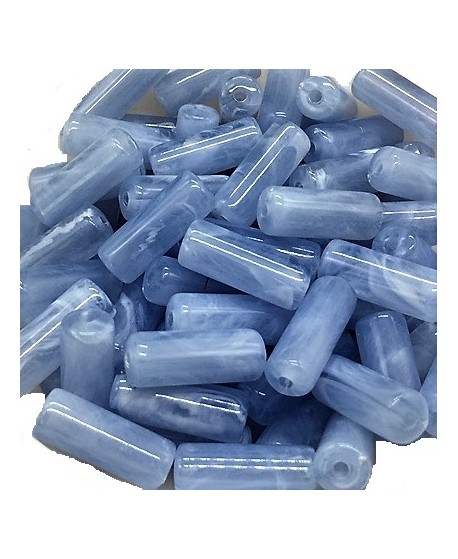 Tubo resina azul 20x8mm paso 1,5mm, precio por 5 unidades