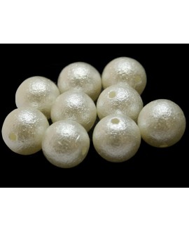 Perla acrílica (arrugada) calidad superior 12mm, paso 1,5mm, precio por 30 unidades