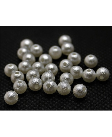 Perla acrílica (arrugada) calidad superior 8mm, paso 1,5mm, precio por 60 unidades