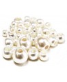 Perla acrílica mix calidad superior paso 3 a 5mm, precio por 37 unidades