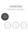 SWAROVSKI 5877 perla 10mm, paso 1,2mm