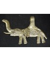Colgante elefante de bronce 55x95mm, paso 8mm