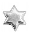 Entre-pieza estrella 13mm paso 2,3mm, zamak  baño de plata