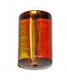 Tubo resina color ámbar 28x15mm, paso 2mm