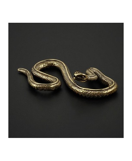 Colgante serpiente 15x53mm, LATÖN