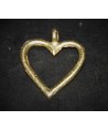 Colgante corazón de bronce 35x38mm, paso 4mm