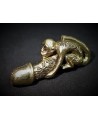 Amuleto/talismán Colgante Estatua de mono Paladkik, 42mm de latón brillo