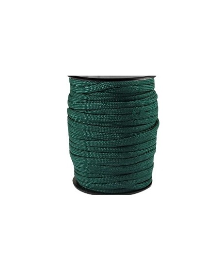 Cordón trendy Paracord 4mm verde esmeralda oscuro, precio por metro