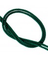 Cordón trendy tejido Verde pino 2mm, venta por metro