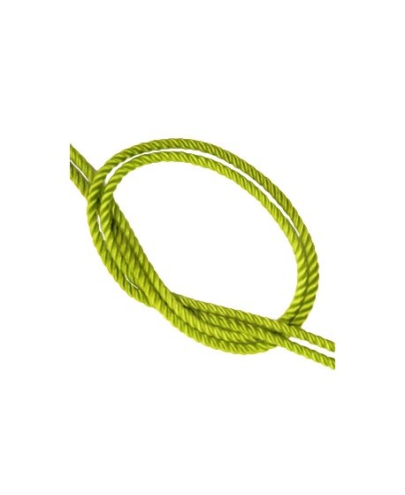 Cordón trendy tejido Verde pistacho 2mm, venta por metro
