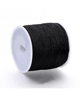 Hilo macramé (nylon) 0,8mm color negro, precio por carrete de 130 metros