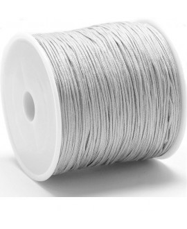 Hilo macramé (nylon) 0,8mm color gris claro, precio por carrete de 100 metros