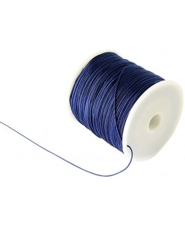 Hilo macramé (nylon) 0,8mm color azul prusiano, precio por carrete de 100 metros