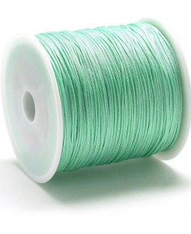 Hilo macramé (nylon) 0,8mm color verde menta, precio por carrete de 100 metros
