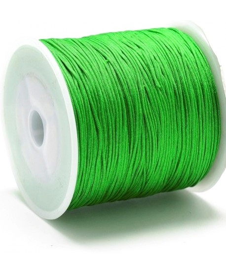 Hilo macramé (nylon) 0,8mm color verde lima, precio por carrete de 100 metros
