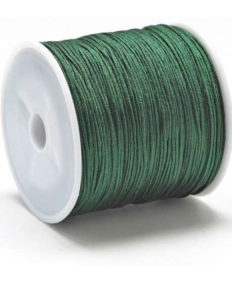 Hilo macramé (nylon) 0,8mm color verde oscuro, precio por carrete de 100 metros