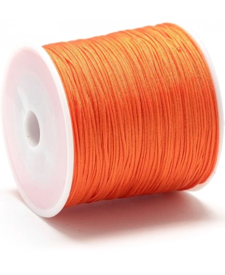 Hilo macramé (nylon) 0,8mm color naranja oscuro, precio por carrete de 100 metros