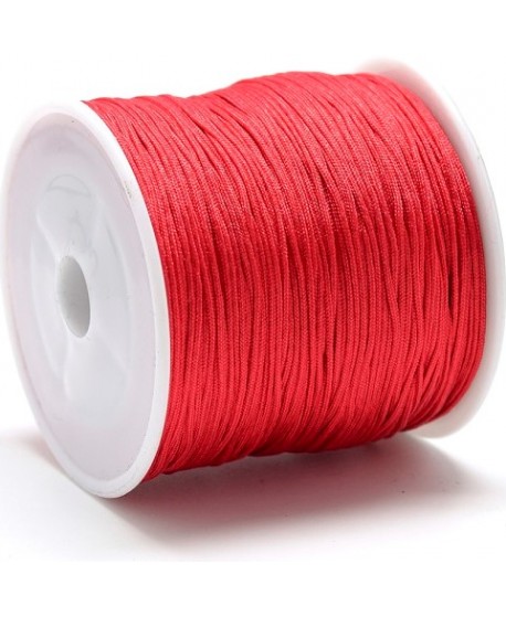 Hilo macramé (nylon) 0,8mm color rojo, precio por carrete de 100 metros