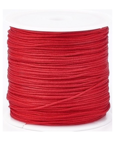 Hilo macramé (nylon) 0,8mm color rojo, precio por carrete de 45 metros