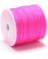 Hilo macramé (nylon) 0,8mm rosa fluor, precio por carrete de 100 metros